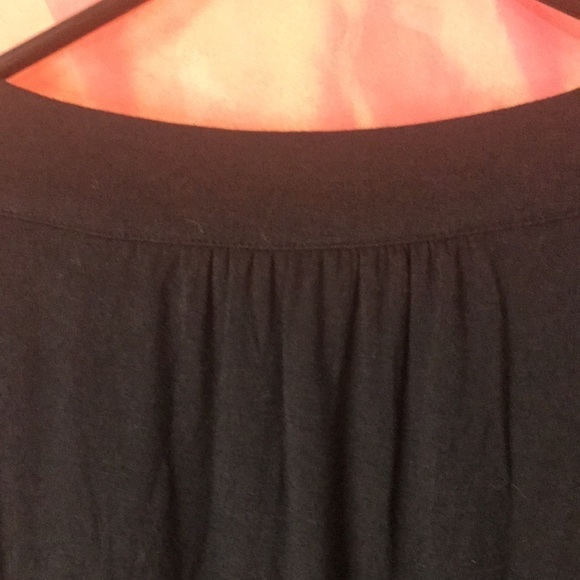Alfani Women’s Tunic Black Jeweled Neckline Drapes at Sleeve and Hem Size L EUC - Picture 9 of 11